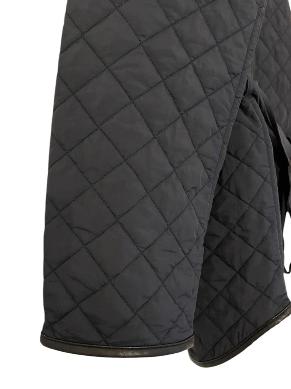 Rag & Bone Kelly Quilted Lightweight Riding Jacket in Dark Navy Size Small